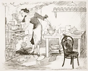 Den Vær sød, mor, vil du fortælle mig en historie fare, illustration fra 